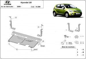 Scuturi metalice auto Hyundai, Scut metalic motor si cutie de viteze Hyundai I 20 2009-2014 - autogedal.ro