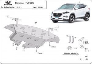 Scuturi metalice auto Hyundai Tucson, Scut motor metalic Hyundai Tucson 2015-2020 - autogedal.ro