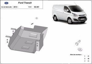 Scuturi Metalice Auto Ford, Scut metalic rezervor Ford Transit Custom AdBlue 2014-2019 - autogedal.ro