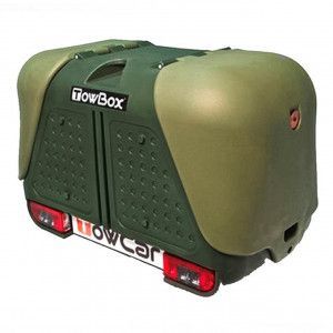 Cu prindere pe carligul de remorcare, Cutie portbagaj transport diverse bagaje Towbox V2 Verde - autogedal.ro