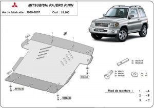 Scuturi Metalice Auto Mitsubishi Pinin, Scut motor metalic Mitsubishi Pajero Pinin 1998-2007 - autogedal.ro