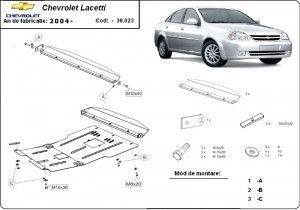 Scuturi metalice auto Chevrolet Lacetti, Scut motor metalic Chevrolet Lacetti 2003-2008 - autogedal.ro
