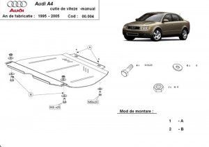 Scuturi Metalice Auto, Scut metalic pentru cutia de viteze manuala Audi A4 B6 2000-2005 - autogedal.ro