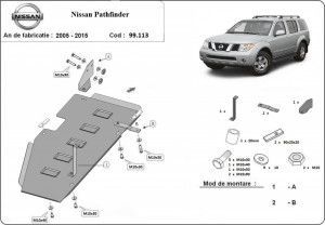 Scuturi metalice auto Nissan, Scut metalic rezervor Nissan Pathfinder 2005-2014 - autogedal.ro