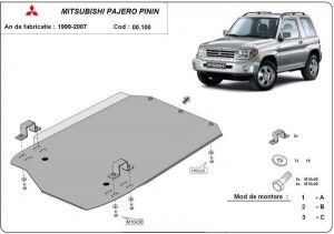 Scuturi Metalice Auto Mitsubishi Pinin, Scut metalic cutie de viteze Mitsubishi Pajero Pinin 1998-2007 - autogedal.ro