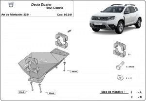 Scuturi Metalice Auto, Scut metalic clapeta EGR Dacia Duster 2021-prezent - autogedal.ro