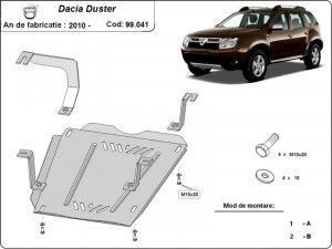 Scuturi Metalice Auto Dacia Duster, Scut metalic pentru rezervor Dacia Duster I 2010-2013 - autogedal.ro