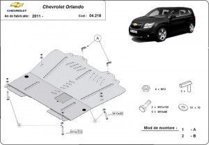 Scuturi Metalice Auto Chevrolet Orlando, Scut motor metalic Chevrolet Orlando 2011-2018 - autogedal.ro