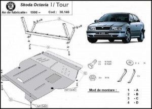 Scuturi metalice auto Skoda, Scut motor metalic Skoda Octavia Tour 1997-2010 - autogedal.ro