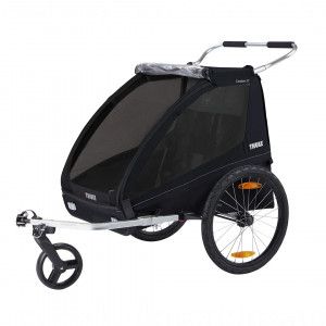 Transport copii - Carucioare multifunctionale, Carucior Chariot Thule Coaster XT Black - autogedal.ro