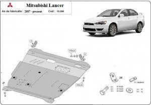Scuturi Metalice Auto Mitsubishi Lancer, Scut motor metalic Mitsubishi Lancer 2008-2016 - autogedal.ro