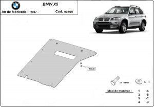 Scuturi metalice auto Bmw, Scut metalic pentru cutia de viteze Bmw X5 E70 2007-2013 - autogedal.ro