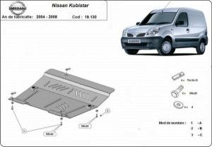 Scuturi metalice auto Nissan, Scut motor metalic Nissan Kubistar 2003-2009 - autogedal.ro
