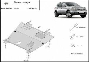Scuturi metalice auto Nissan, Scut motor metalic Nissan Qashqai J10 2006-2013 - autogedal.ro