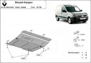 Scuturi metalice auto Renault Kangoo, Scut motor metalic Renault Kangoo 1997-2008 - autogedal.ro