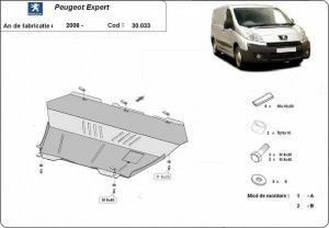 Scuturi Metalice Auto Peugeot Expert, Scut motor metalic Peugeot Expert 2007-2015 - autogedal.ro
