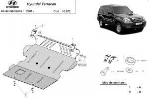 Scuturi metalice auto Hyundai, Scut motor metalic Hyundai Terracan 2002-2007 - autogedal.ro