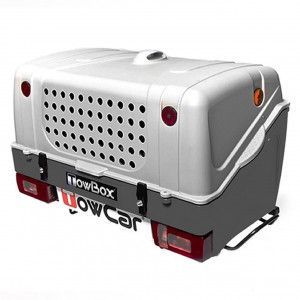 Cu prindere pe carligul de remorcare, Cutie portbagaj transport animale de companie/vanatoare Towbox V1 DOG Gri - autogedal.ro
