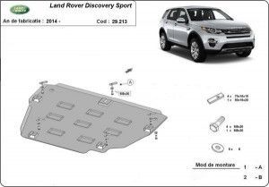 Scuturi metalice auto Land Rover Discovery Sport, Scut motor metalic Land Rover Discovery Sport 2015-prezent - autogedal.ro