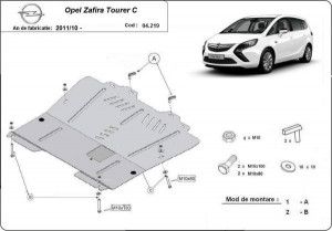 Scuturi Metalice Auto Opel Zafira, Scut motor metalic Opel Zafira C 2012-2019 - autogedal.ro