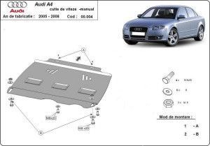 Scuturi metalice auto Audi A4, Scut metalic pentru cutia de viteze manuala Audi A4 B7 2004-2008 - autogedal.ro