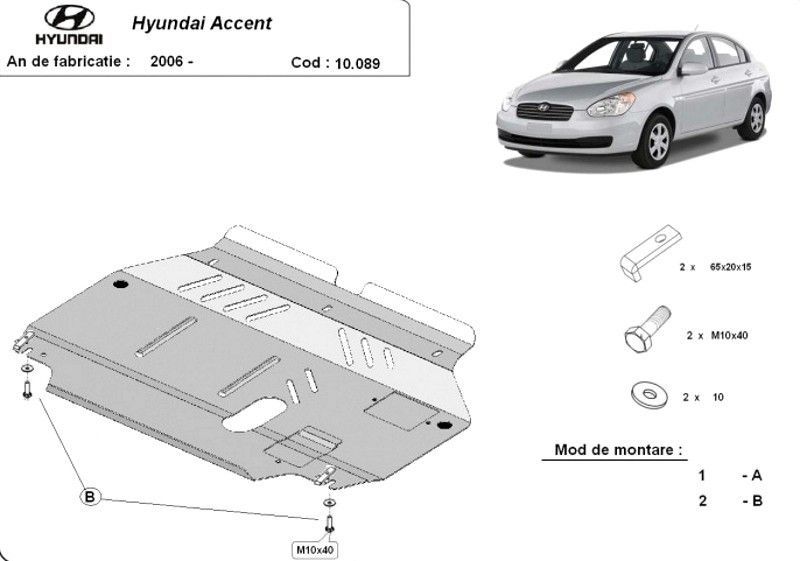 Scut motor metalic Hyundai Accent 2006-2010